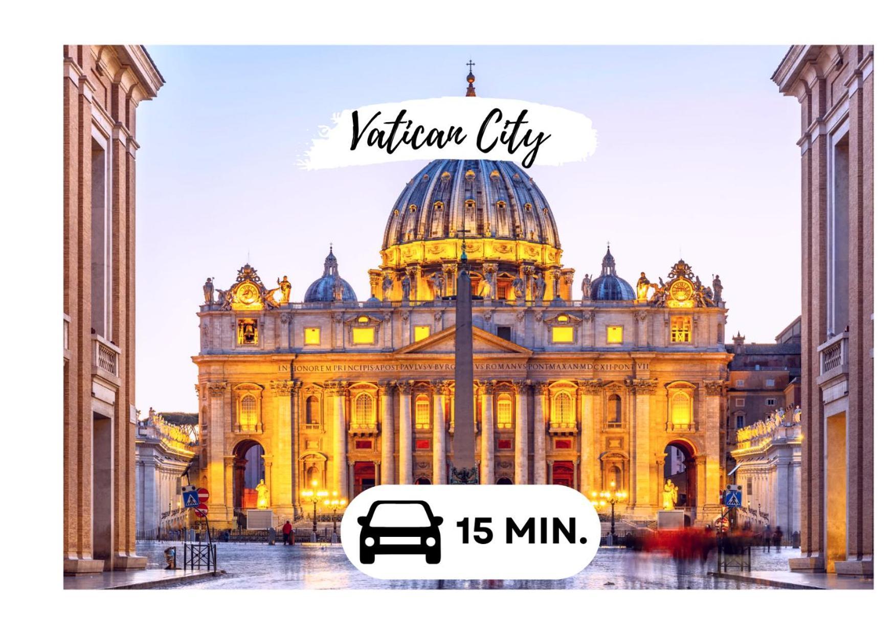 15 Min From The Vatican Wi-Fi And Garden Exterior photo