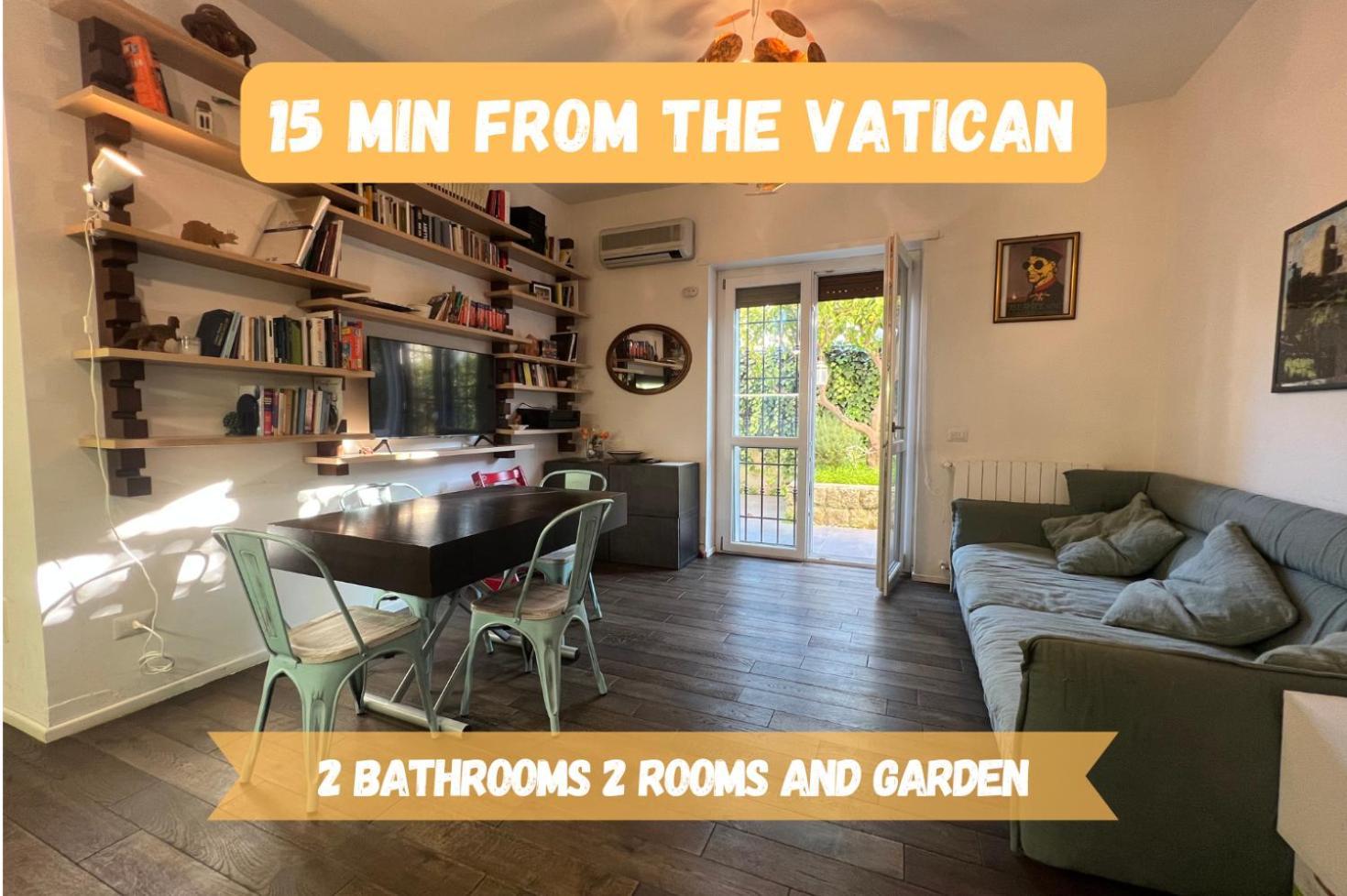 15 Min From The Vatican Wi-Fi And Garden Exterior photo